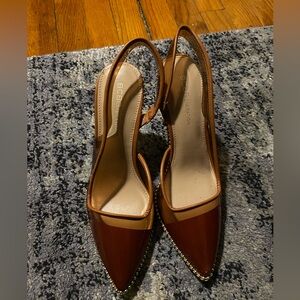 Brown Slingback Heels